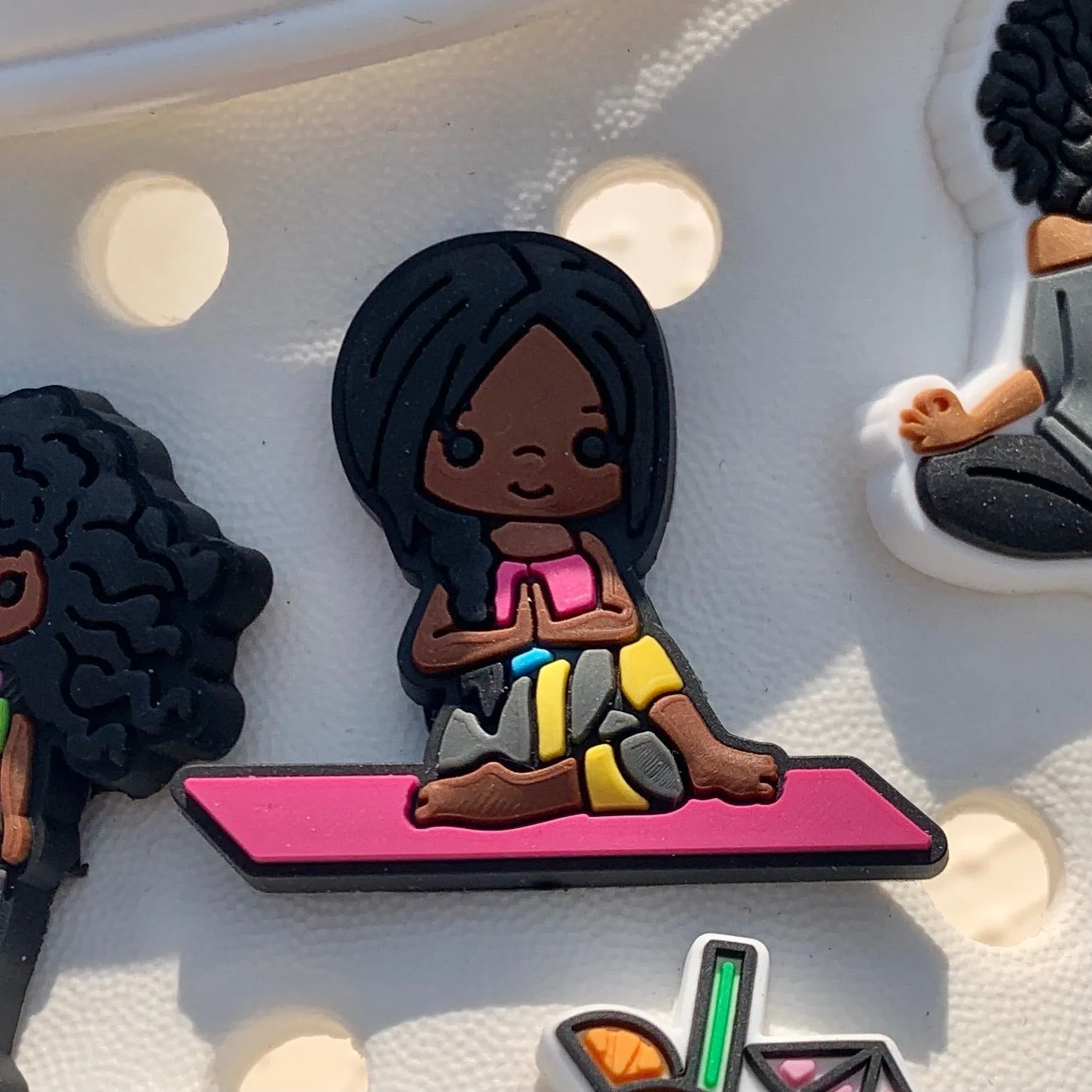 SHOE CHARMS - NAMASTE CUTIE