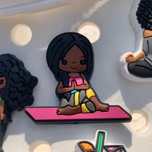 SHOE CHARMS - NAMASTE CUTIE