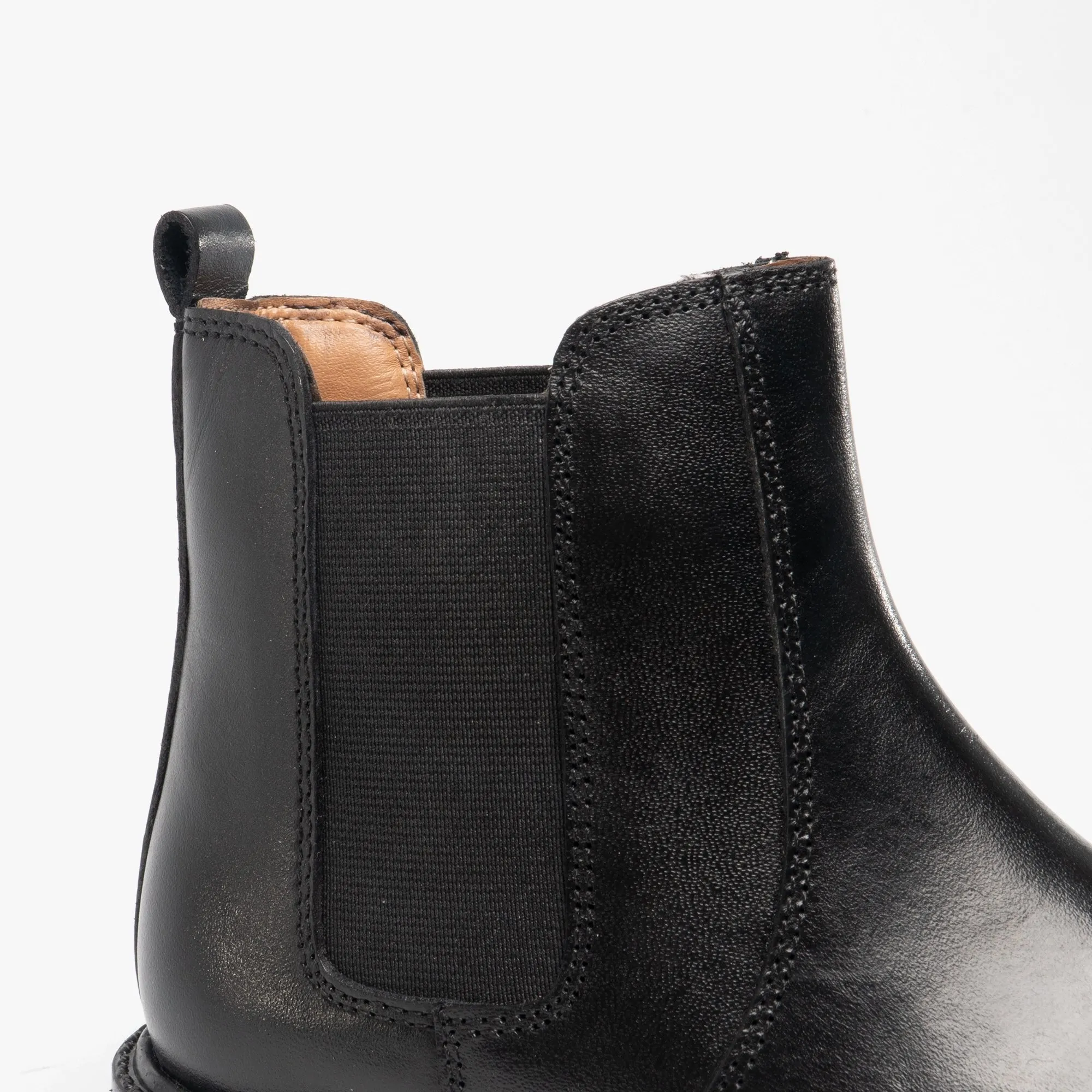 Shuperb STARSKY Kids Smooth Leather Chelsea Boots Black