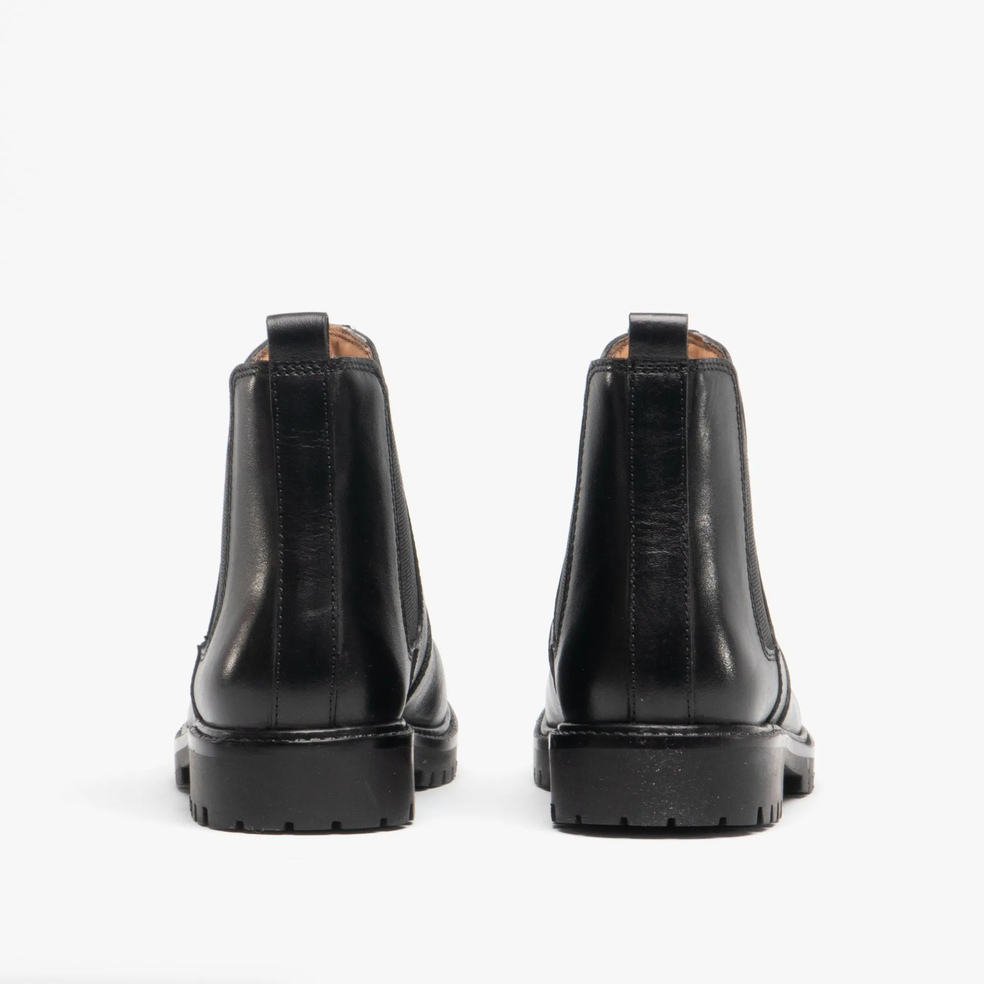 Shuperb STARSKY Kids Smooth Leather Chelsea Boots Black