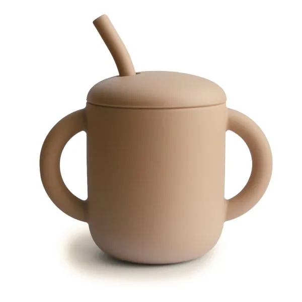 Silicone Training Cup & Straw