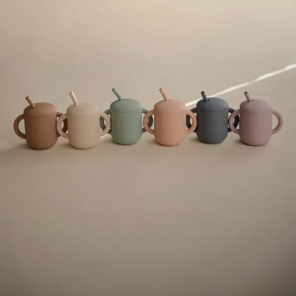 Silicone Training Cup & Straw