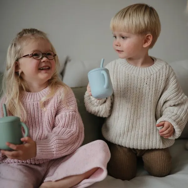 Silicone Training Cup & Straw