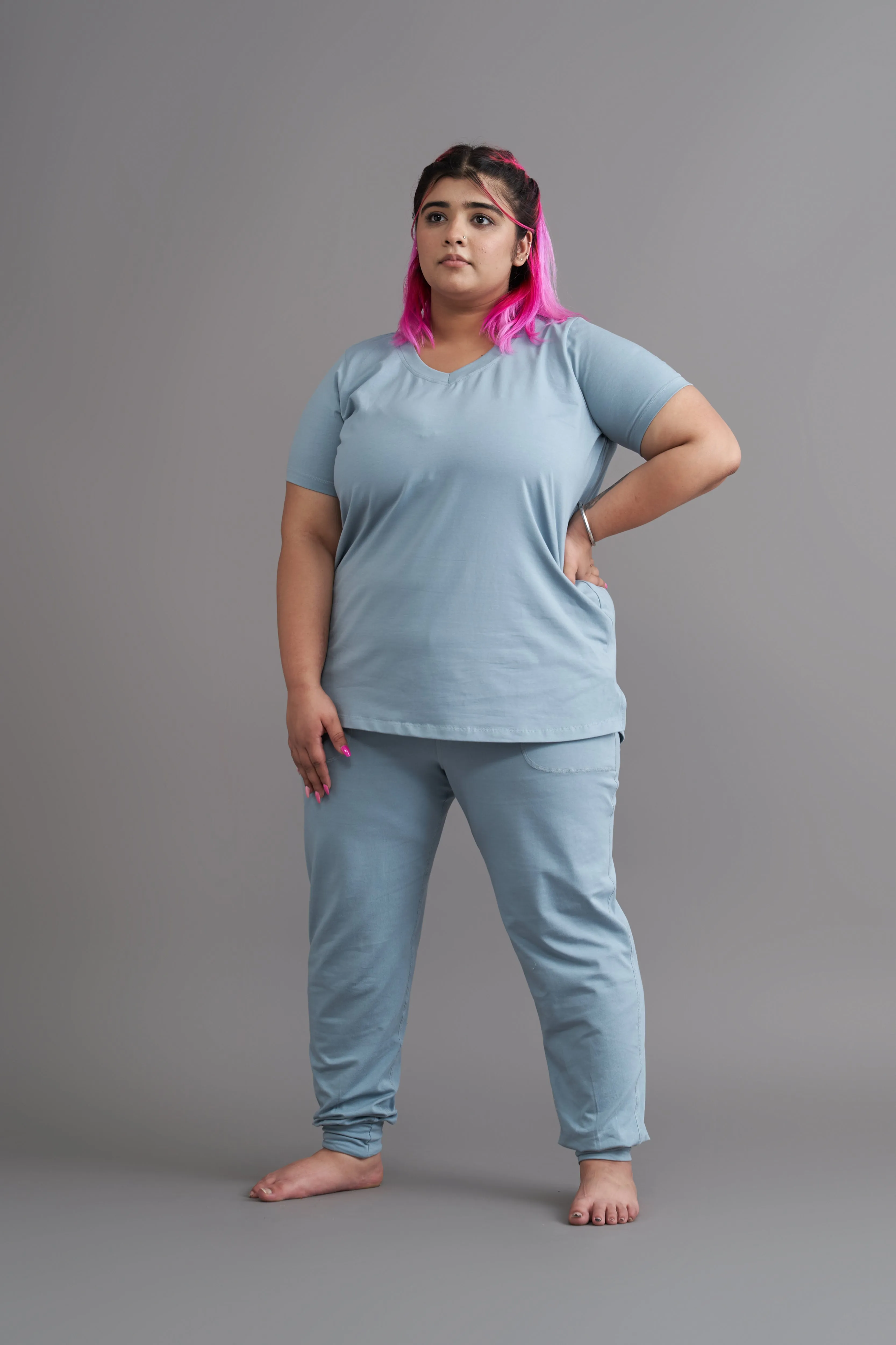 Snooze Tee: Calm Blue