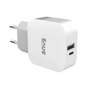 Snug 2 Port PD Usb Home Charger - White