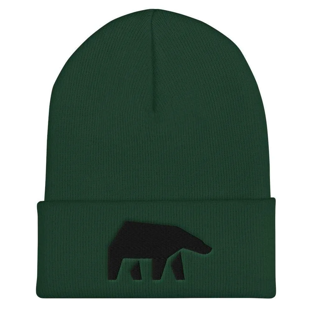 SoulBearRPG Black Bear Logo Cuffed Beanie / Toque