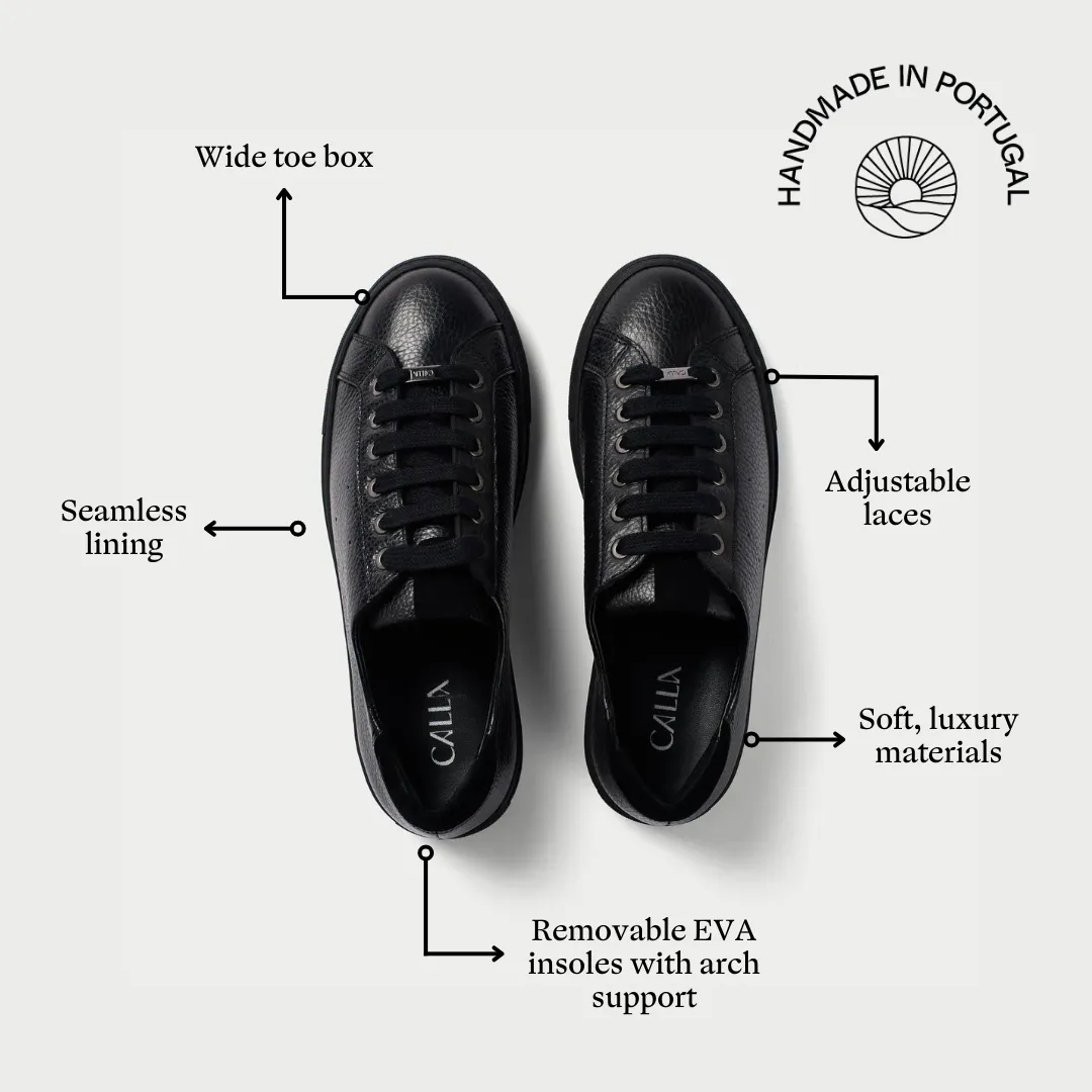 Star - Black Leather & Suede