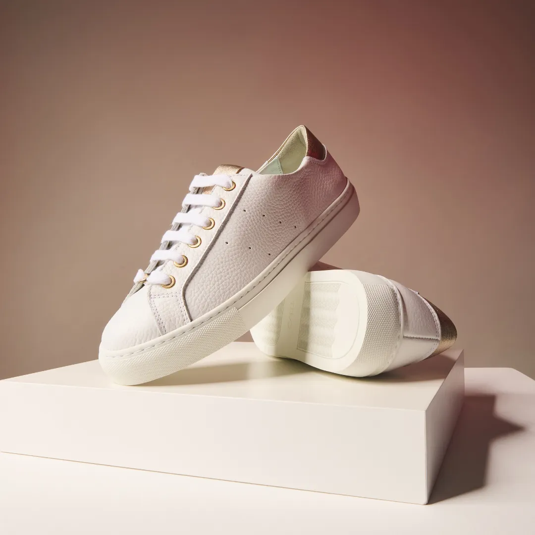 Star - Grain White Leather & Champagne