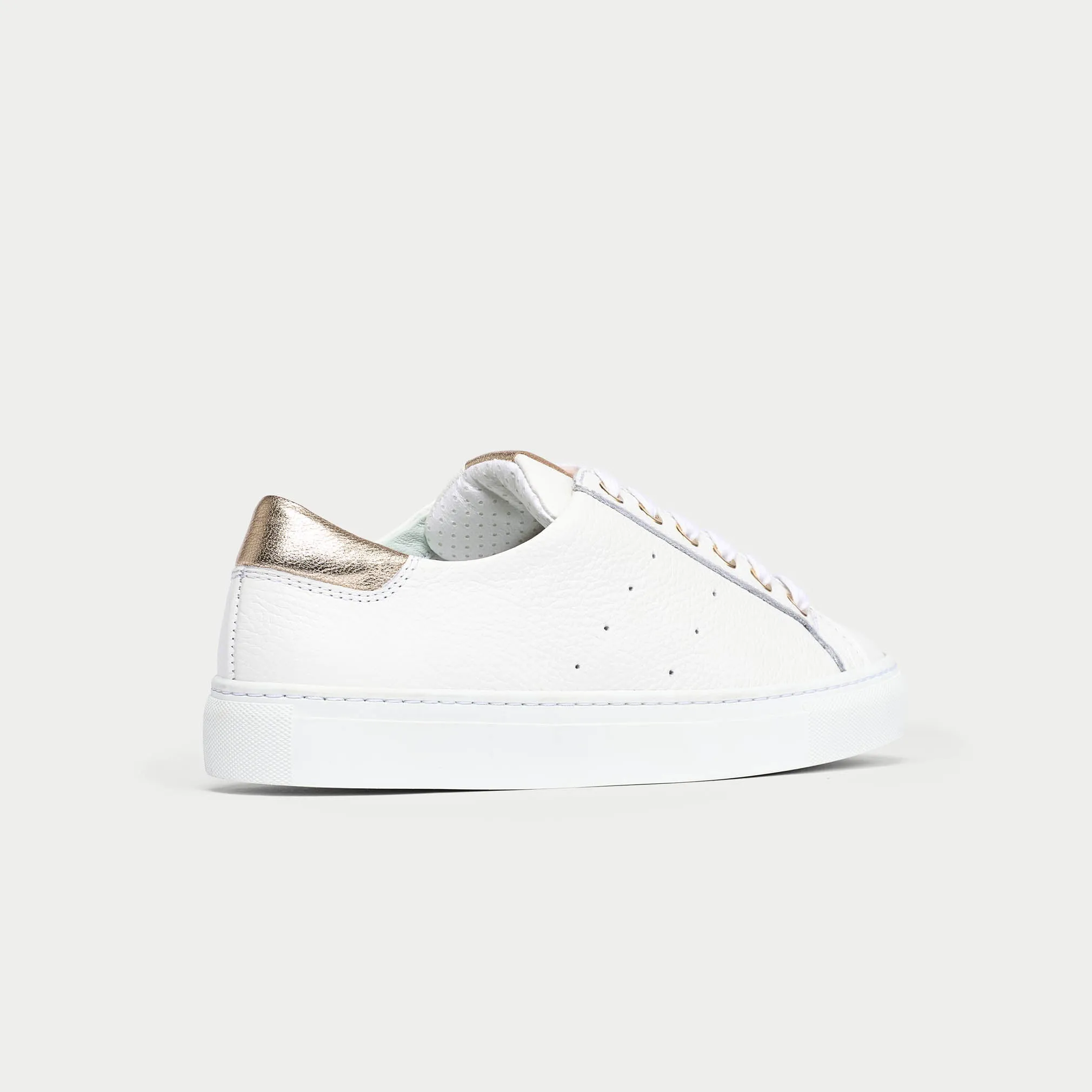Star - Grain White Leather & Champagne