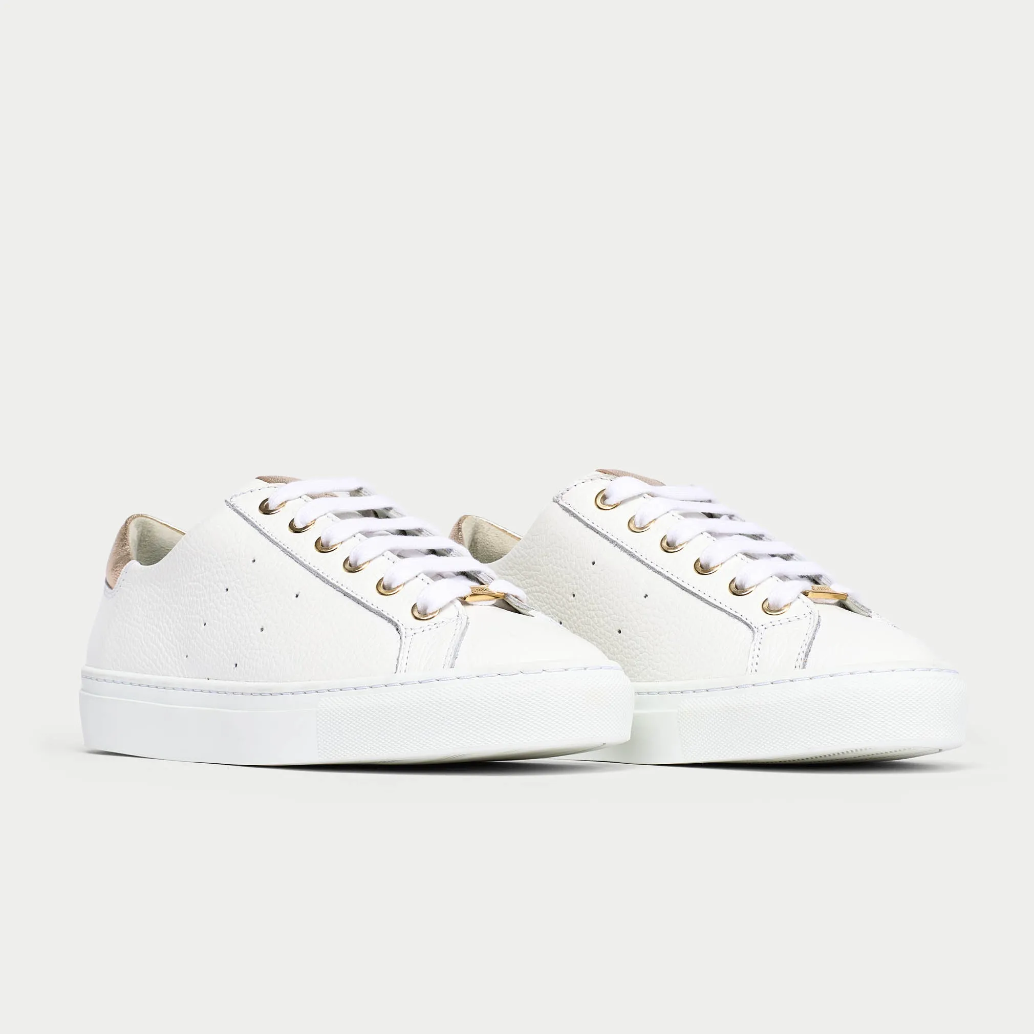 Star - Grain White Leather & Champagne
