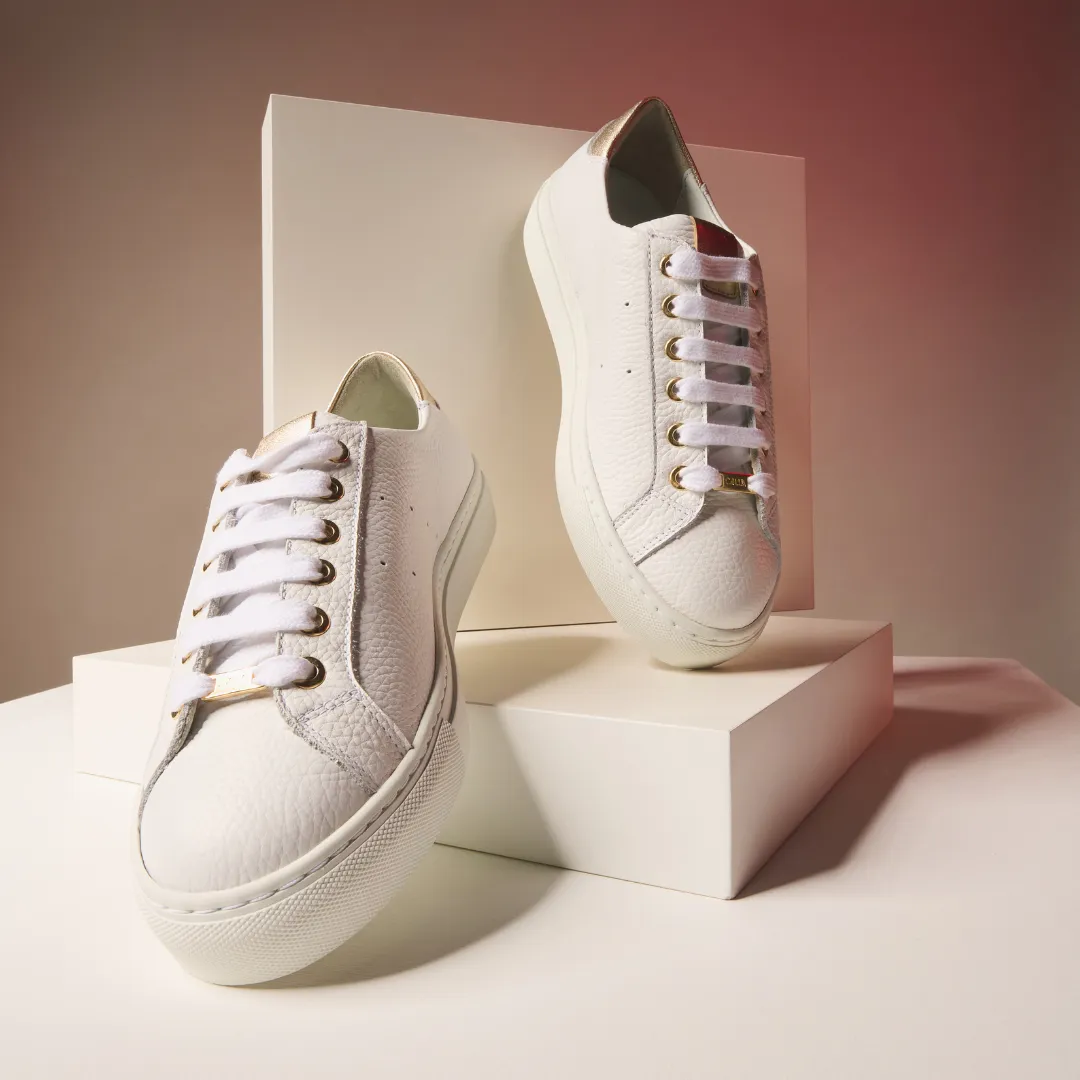 Star - Grain White Leather & Champagne