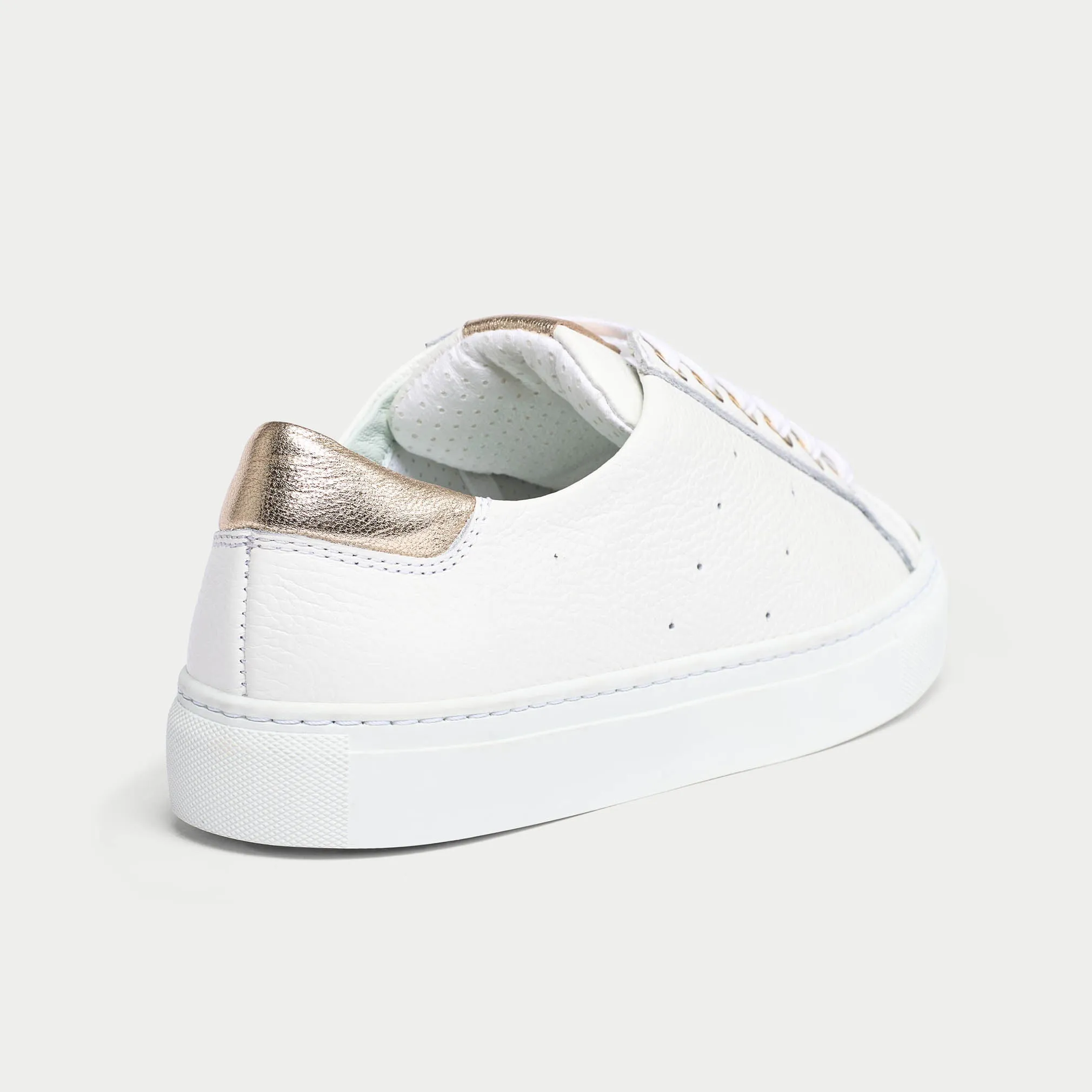 Star - Grain White Leather & Champagne