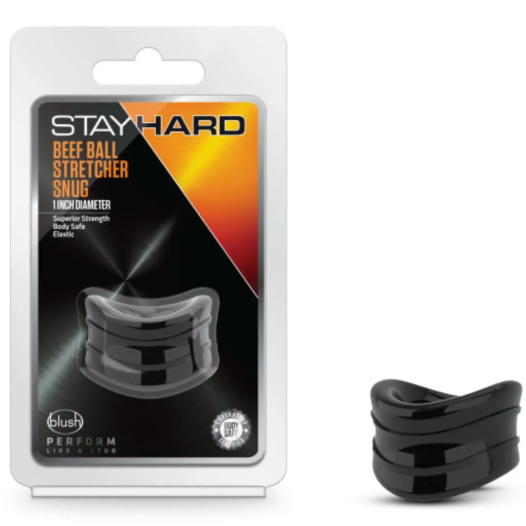Stay Hard 1 Inch Beef Ball Stretcher Snug Ring