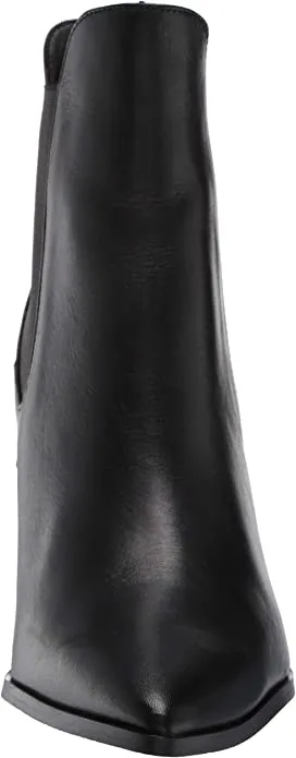 STEVEN by Steve Madden Women's GAIL Ankle Boot, Black Leather, 8.5 M US