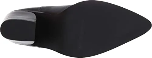 STEVEN by Steve Madden Women's GAIL Ankle Boot, Black Leather, 8.5 M US
