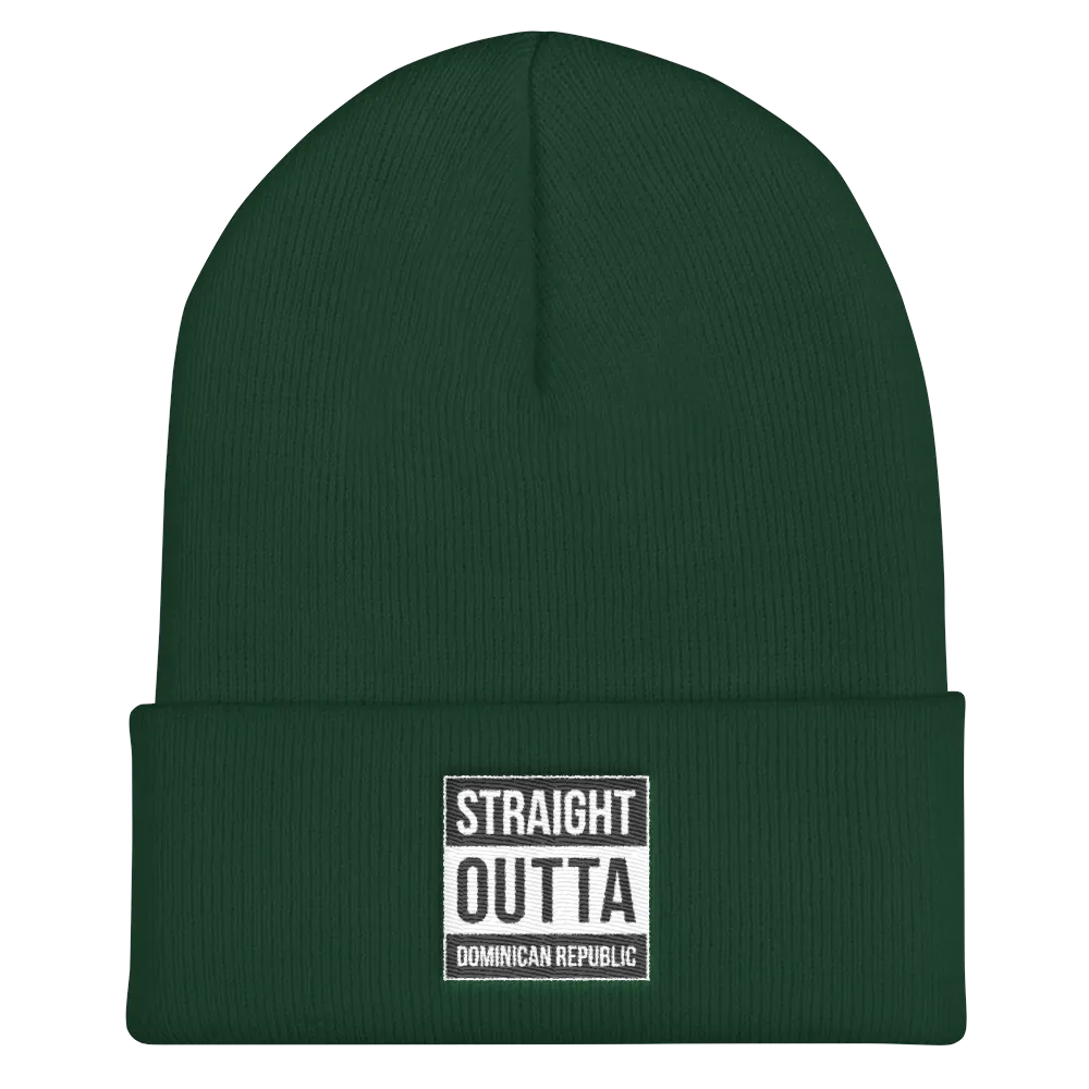 Straight Outta Dominican Republic Cuffed Beanie