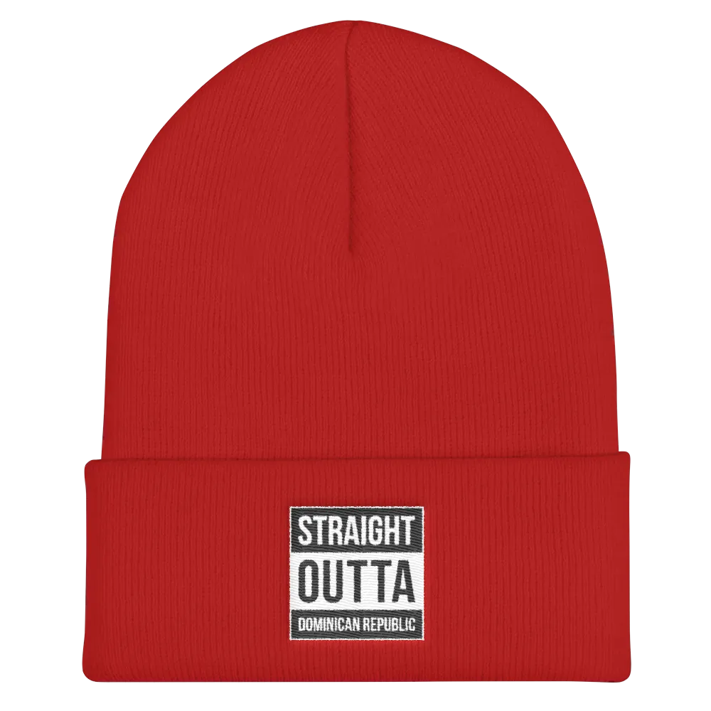 Straight Outta Dominican Republic Cuffed Beanie