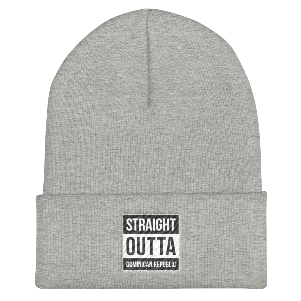 Straight Outta Dominican Republic Cuffed Beanie