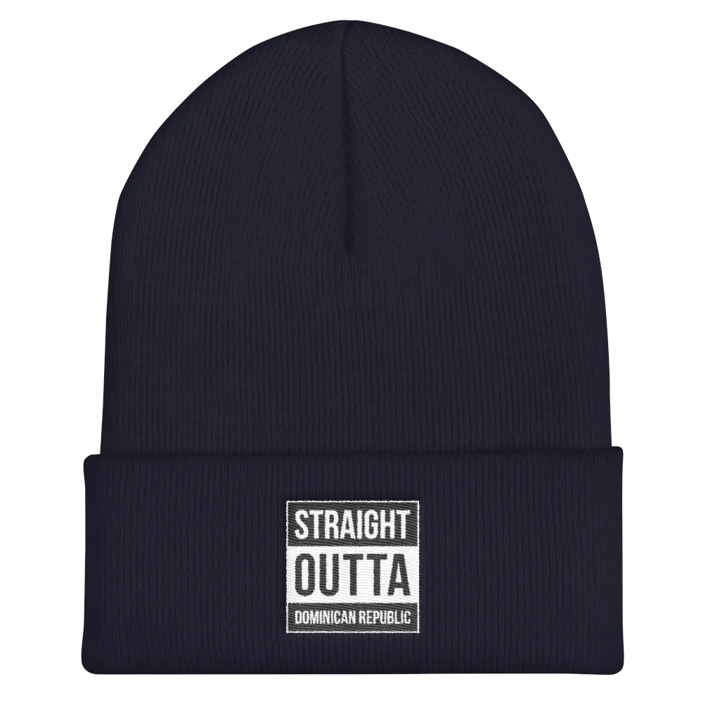 Straight Outta Dominican Republic Cuffed Beanie