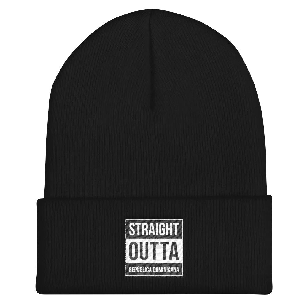 Straight Outta República Dominicana  Cuffed Beanie