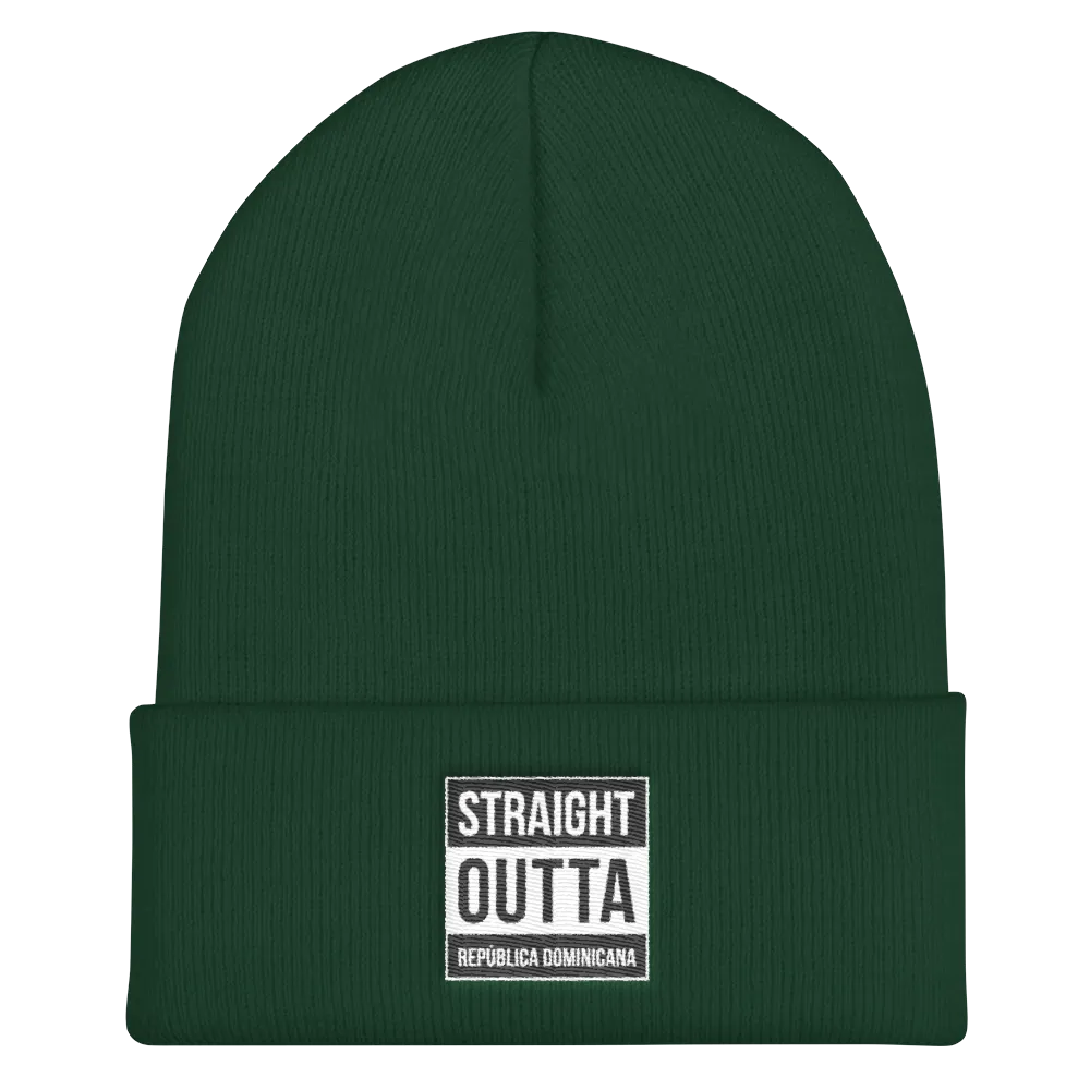 Straight Outta República Dominicana  Cuffed Beanie
