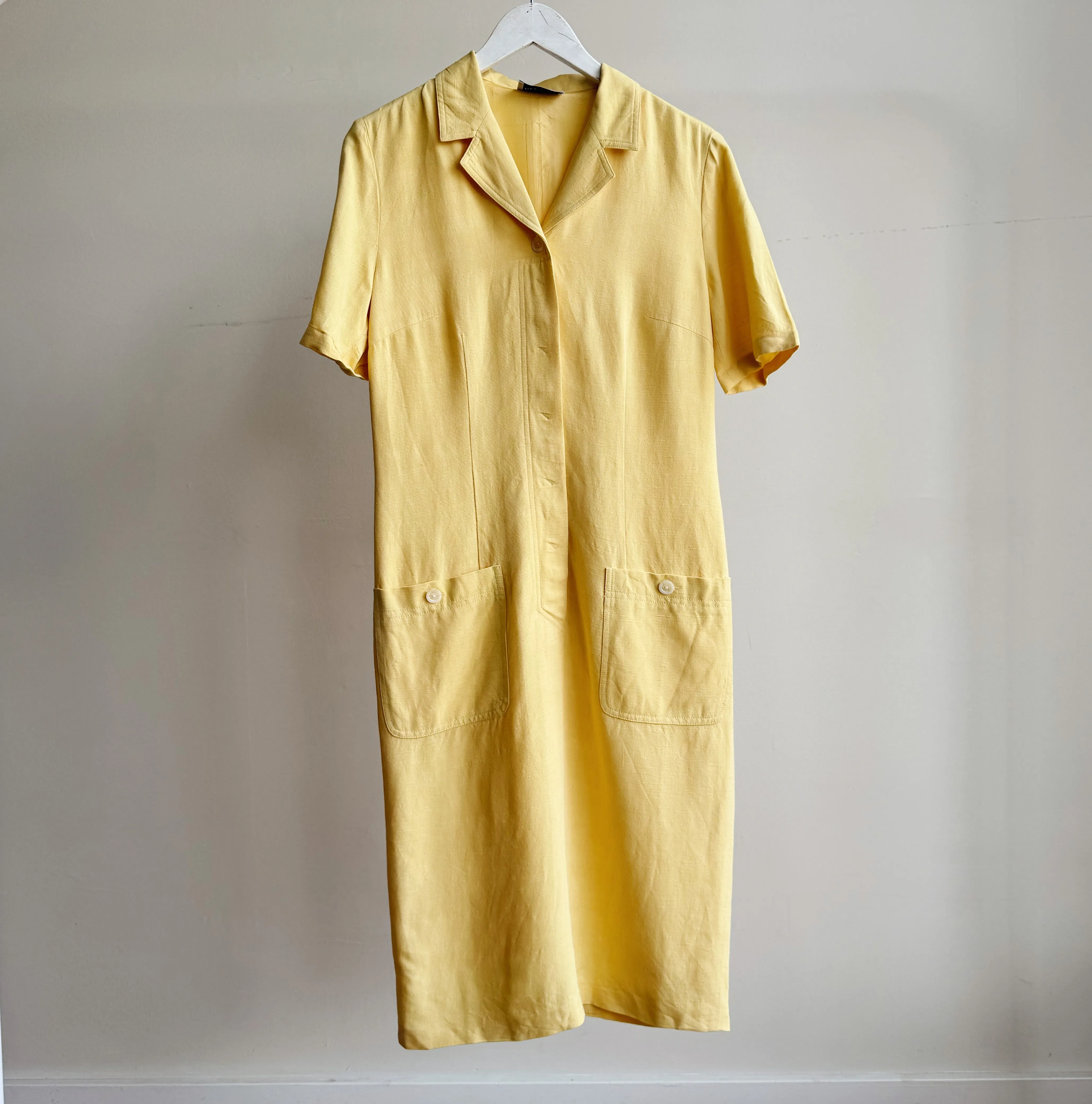 Sun Linen Midi Shirt Dress