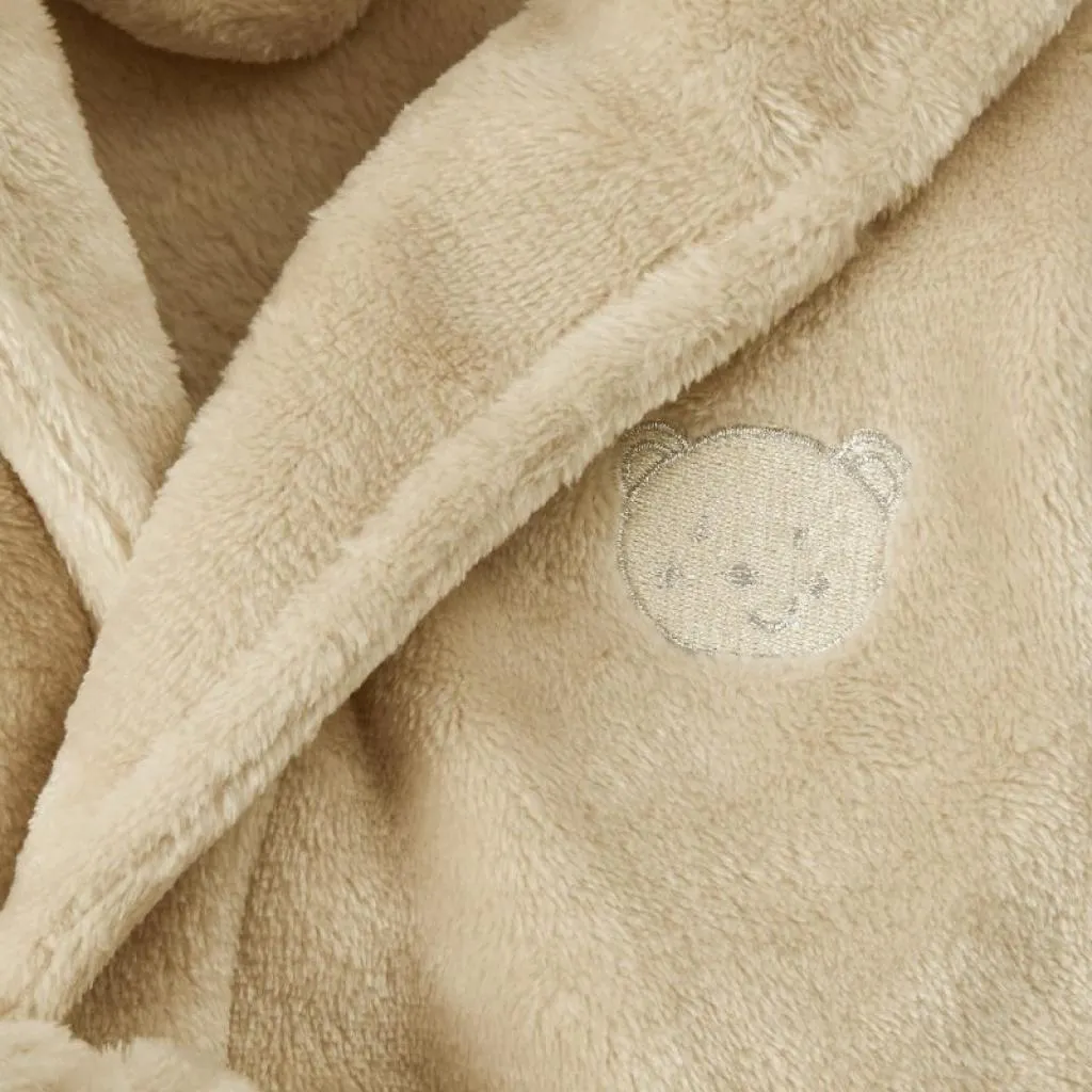 Unisex Baby Beige Teddy Dressing Gown
