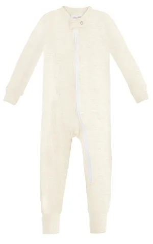 Unisex Organic Zip Footless Footie