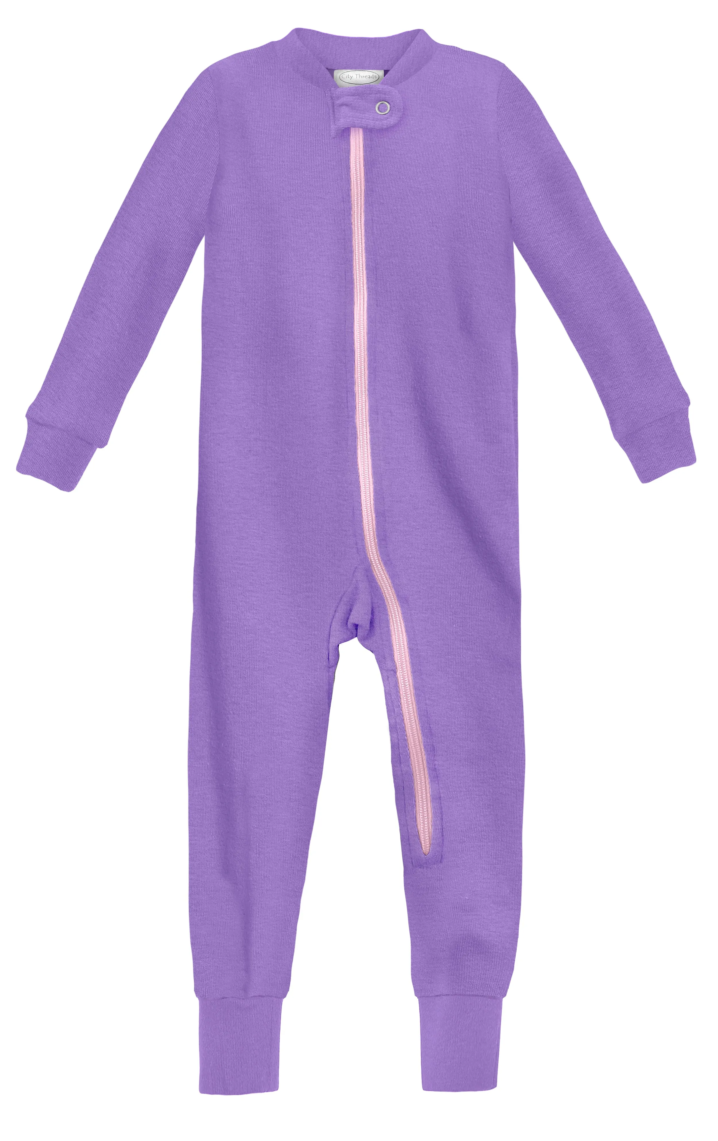 Unisex Organic Zip Footless Footie