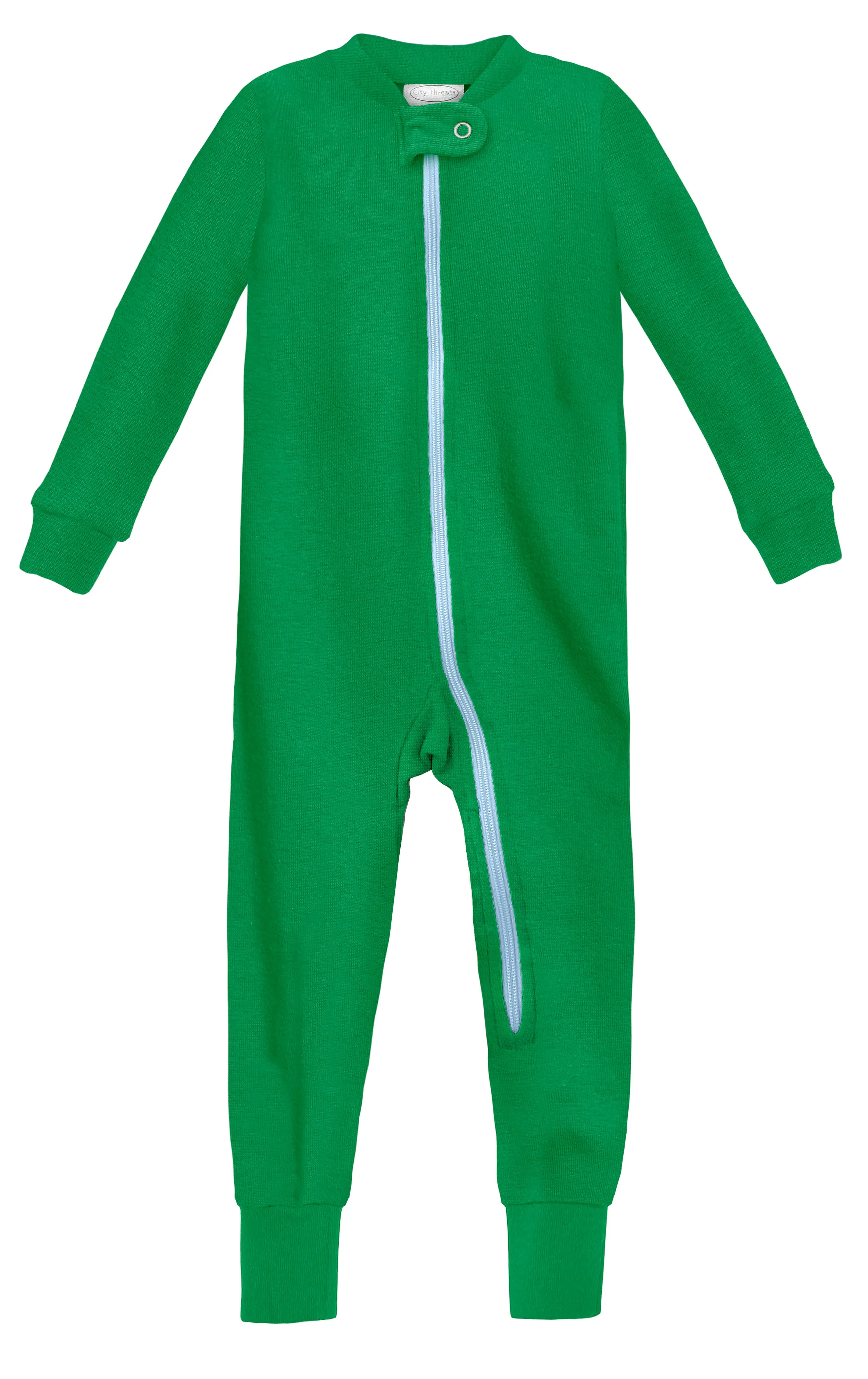 Unisex Organic Zip Footless Footie