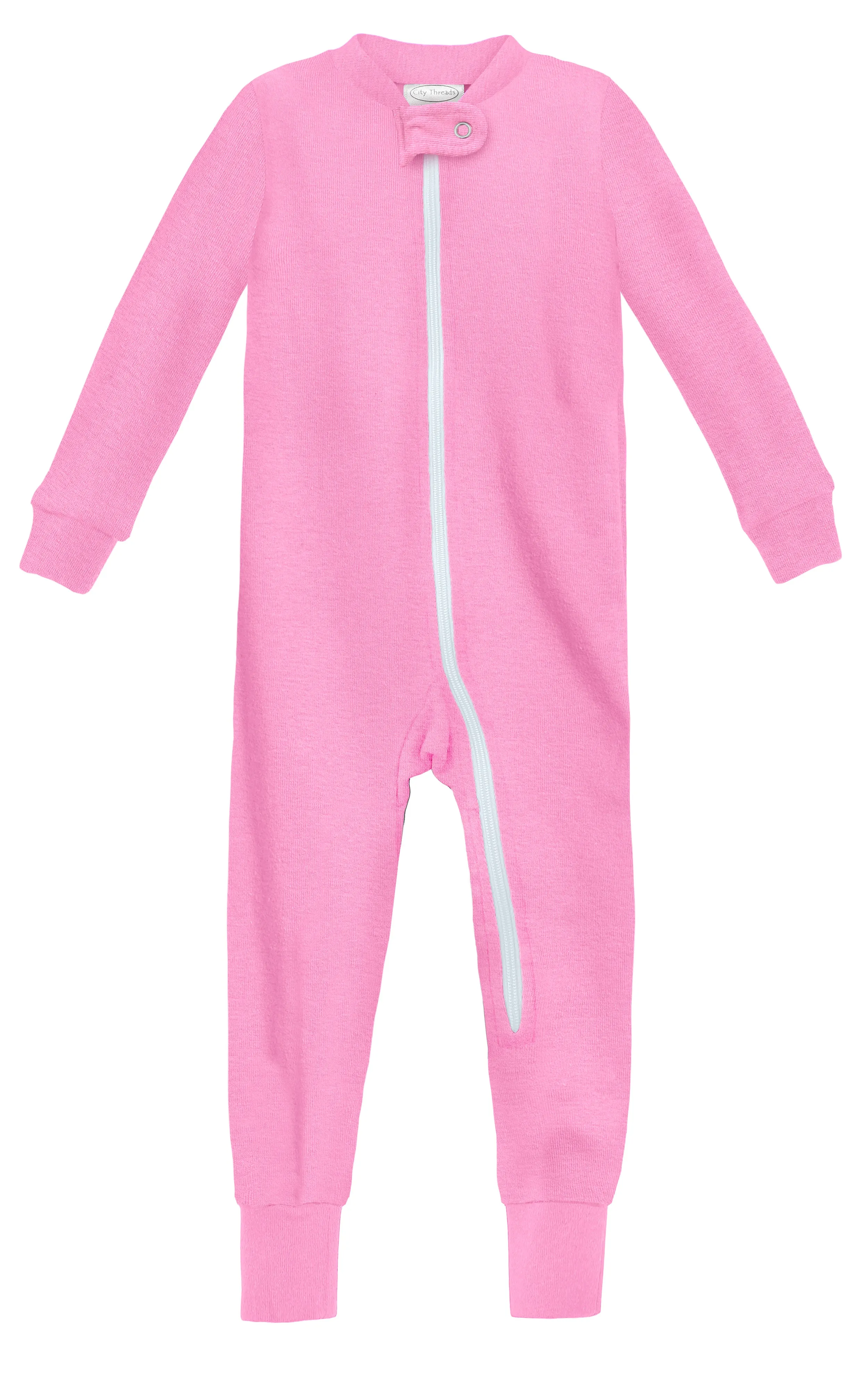 Unisex Organic Zip Footless Footie
