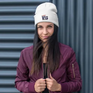 VIS Unisex Embroidered Beanie Form Fitting