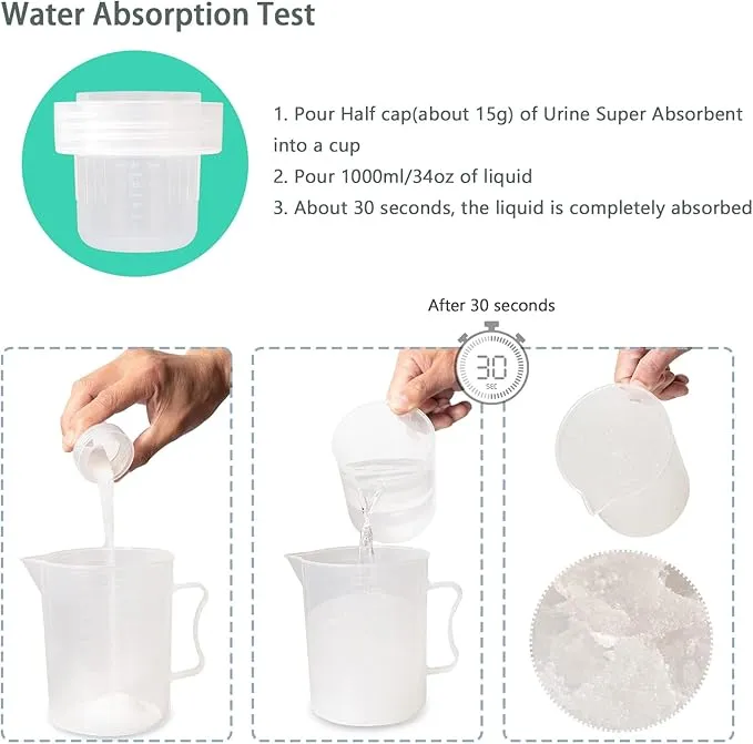 Wenge Urine Liquid Waste Gel for Portable Toilet - 1LB - Pee Powder for Camping Toilet, Eco Absorbent Gel,Outdoor Emergency Toilet Waste Treatment