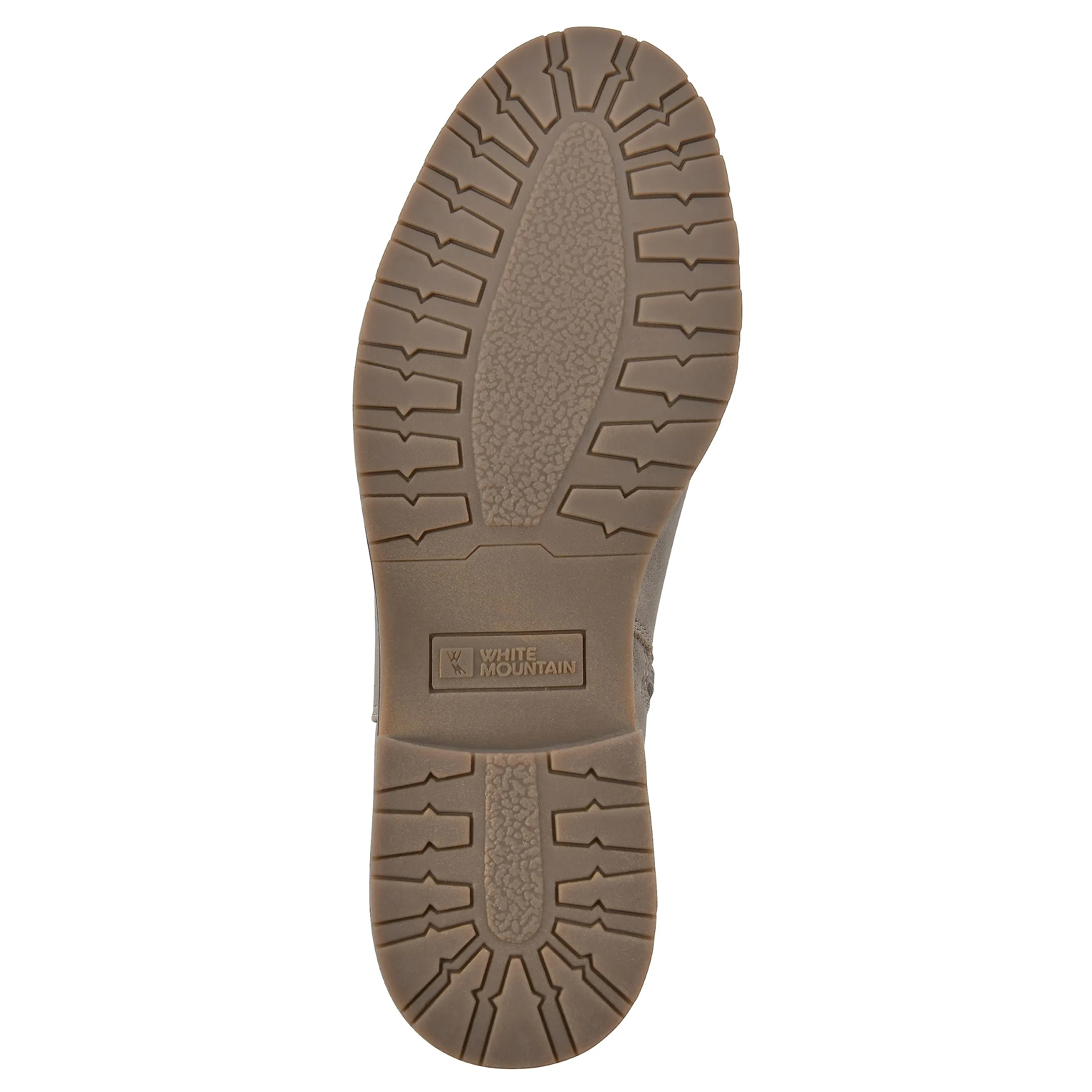 WHITE MOUNTAIN Women's Shoes Caching Block Heel Chelsea Bootie, Taupe/Smooth, 9 M