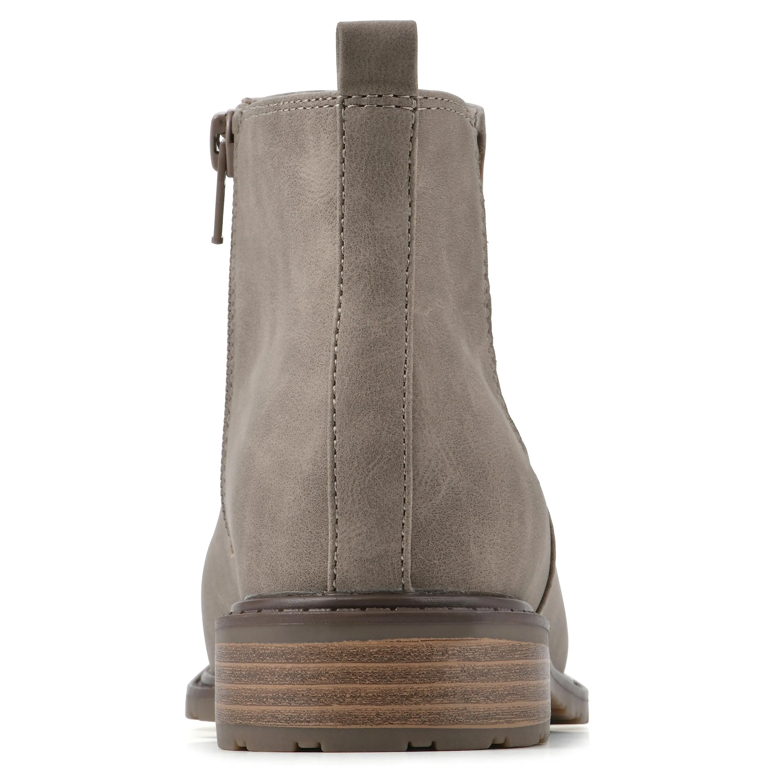 WHITE MOUNTAIN Women's Shoes Caching Block Heel Chelsea Bootie, Taupe/Smooth, 9 M
