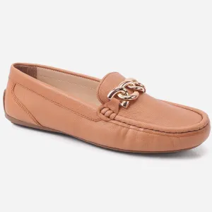 Women "BORLA" Buckled Leather Moccasins