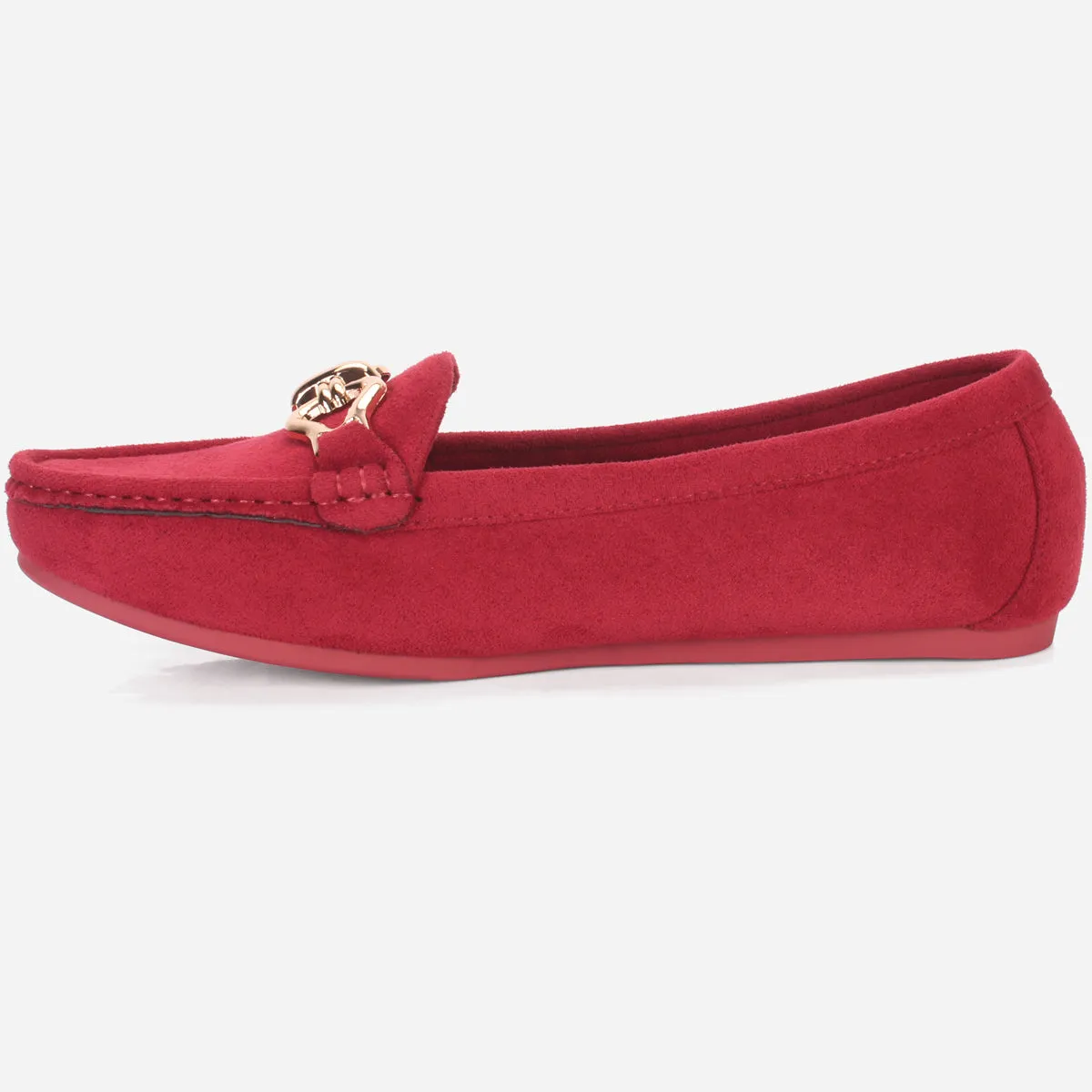 Womens "DOIRE" Flat Comfy Slide In Moccasins