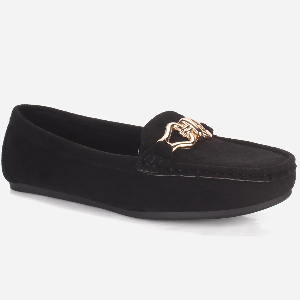 Womens "DOIRE" Flat Comfy Slide In Moccasins