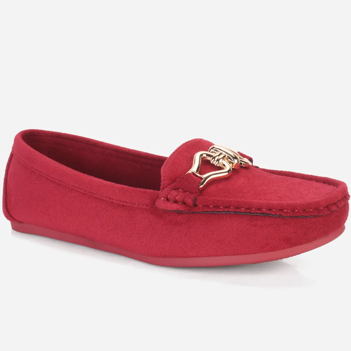 Womens "DOIRE" Flat Comfy Slide In Moccasins