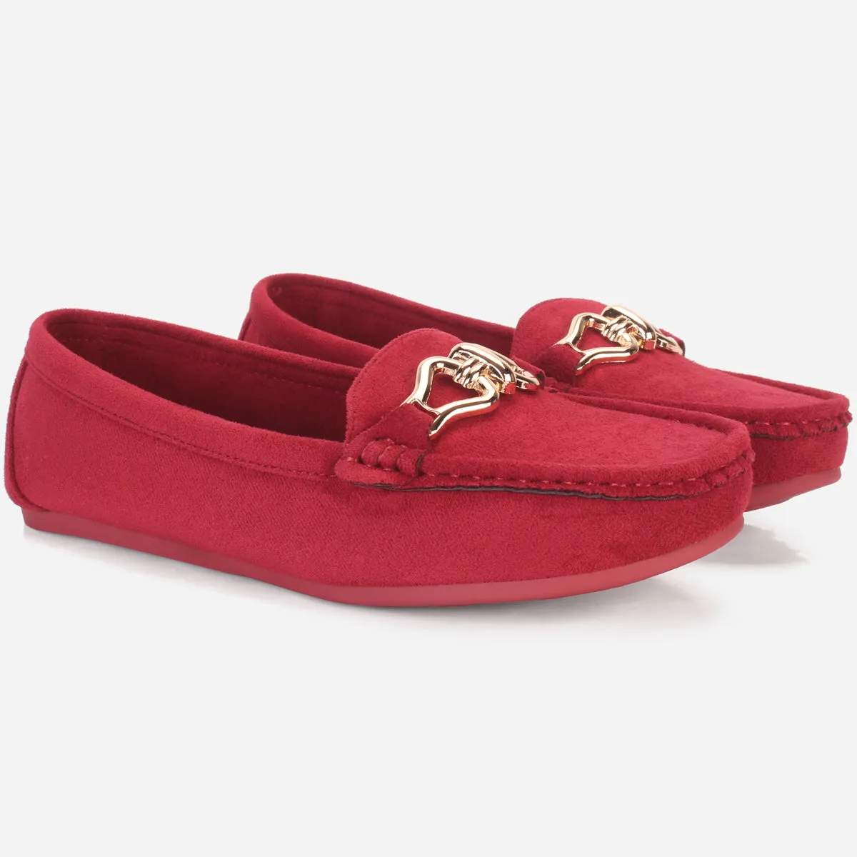 Womens "DOIRE" Flat Comfy Slide In Moccasins