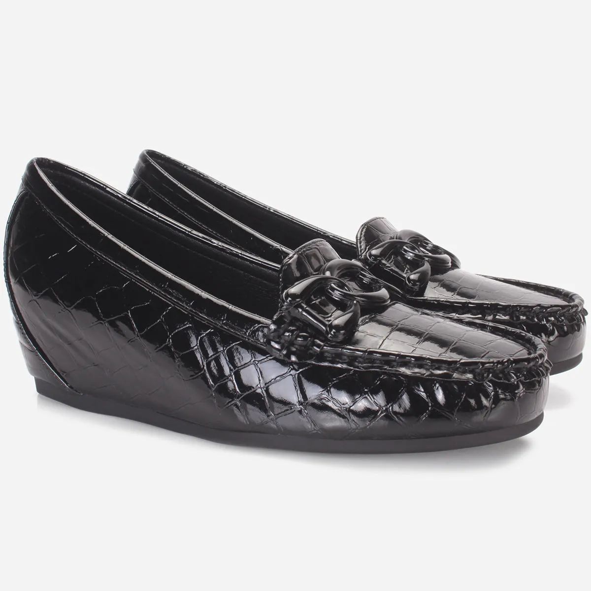 Women's "KIMCHY" Wedge Comfy Slide In Moccasins
