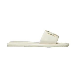 Womens | Tory Burch Double T Sport Slide Sandals Light Cream/Gold